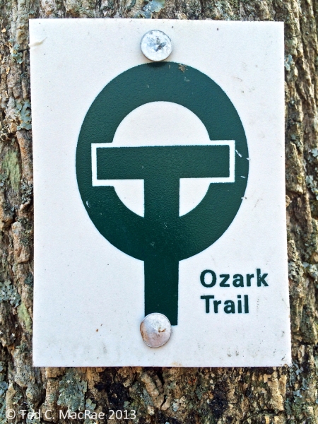 Ozark Trail blaze.